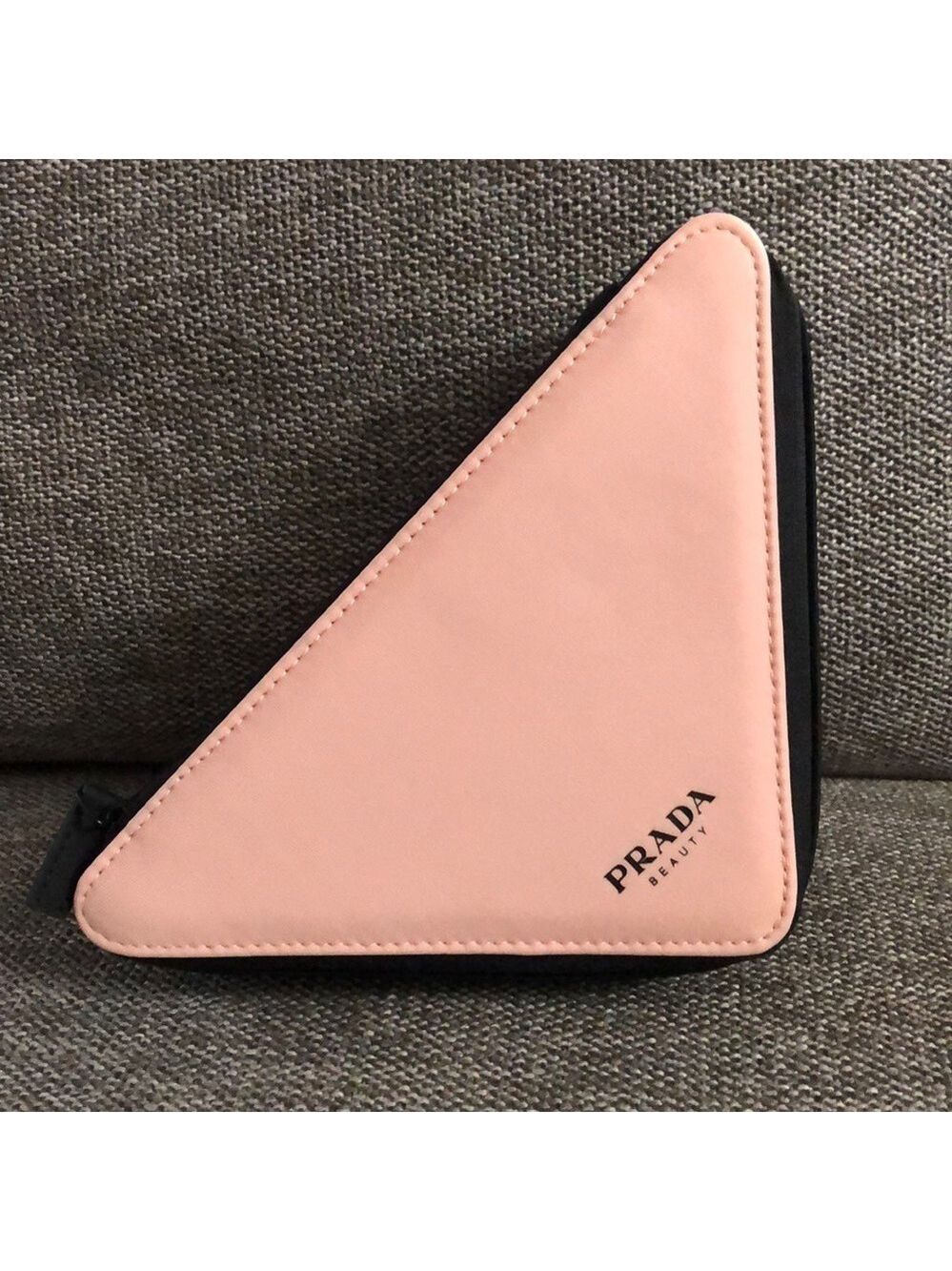 Prada Beauty Triangle Pouch Cosmetic Bag Authentic - Picture 5 of 15